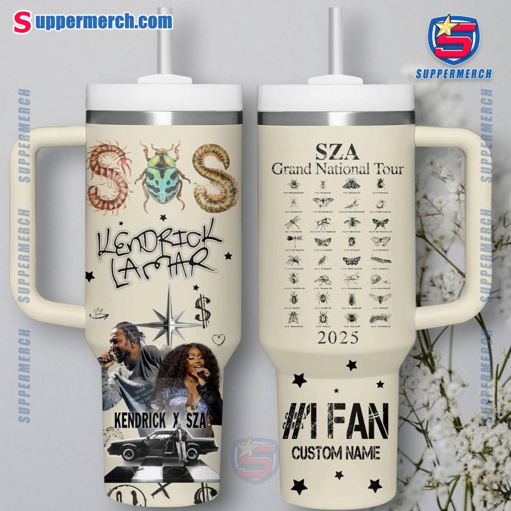 Kendrick Lamar X Sza Grand National Tour 2025 Personalized 40oz Tumbler With Handle Mn92pG4