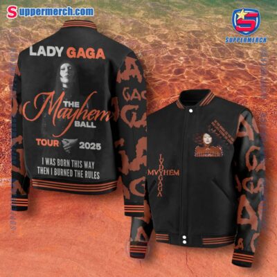 Lady Gaga The Mayhem Ball Tour 2025 Baseball Jacket 6JBOZbW