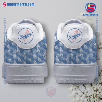Los Angeles Dodgers Monogram Bleeds Blue Air Force Shoes-a EOdbjm1