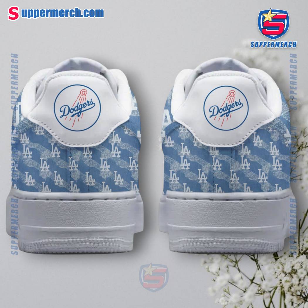 Los Angeles Dodgers Monogram Bleeds Blue Air Force Shoes-a EOdbjm1