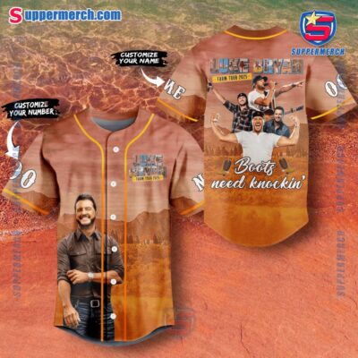 Luke Bryan Farm Tour 2025 Boots Need Knockin' Personalized Baseball Jersey fGDU1iC