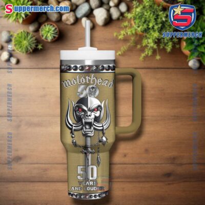 Motorhead 50 Years And Louder 40oz Tumbler With Handle-a zxtuwfZ