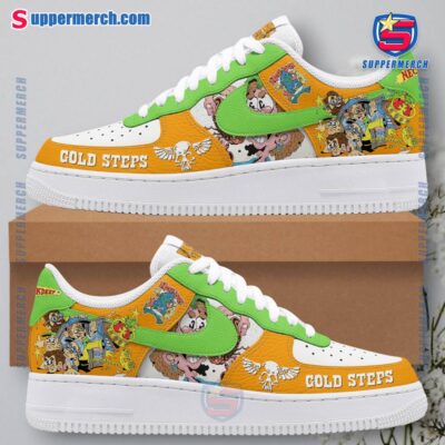Neck Deep Gold Steps Air Force Shoes NWB9hR2