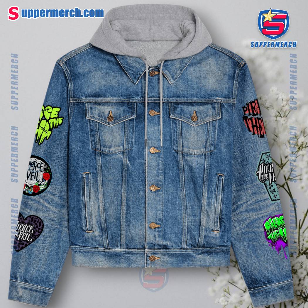 Pierce The Veil Kiss Me Now And Never 'cause Moments Fade Away Jean Hoodie Jacket-a 0TzXvYa