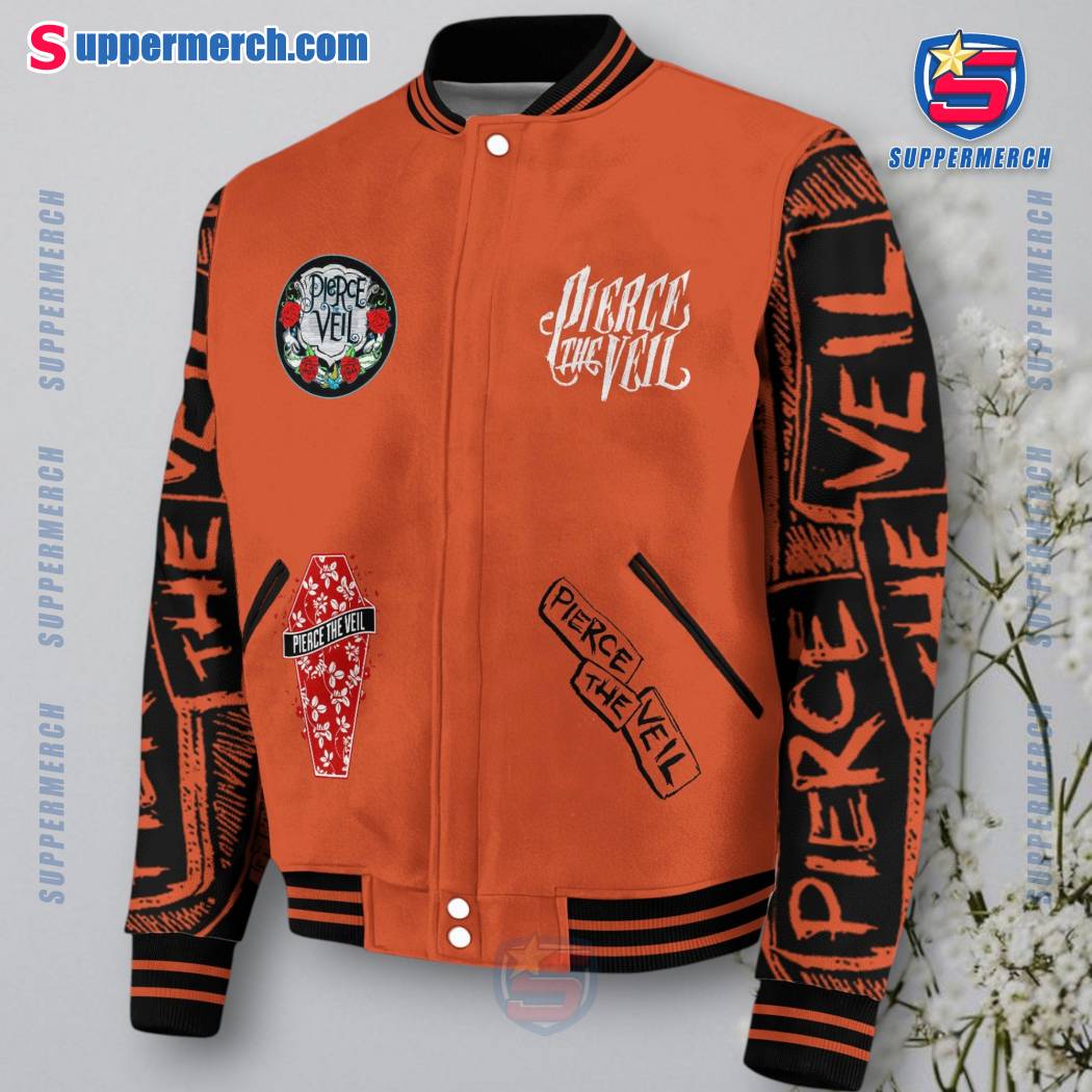 Pierce The Veil Kiss Me Now Or Never 'cause Moments Fade Away Baseball Jacket-a B5hsDtl