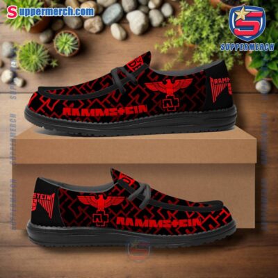 Rammstein Logo Monogram Loafer Shoes qL4903U