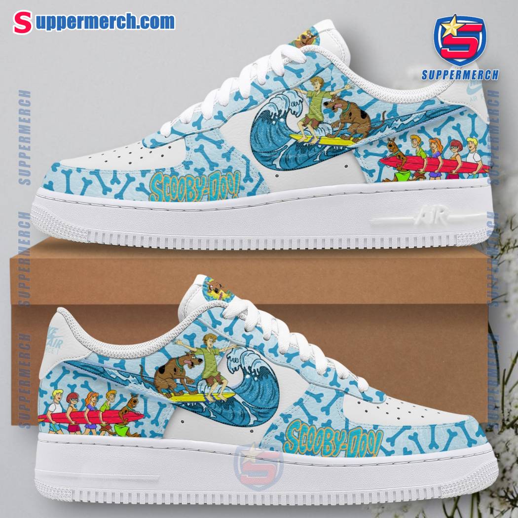 Scooby-doo Surfing Dog Bone Air Force Shoes 75sLbMD