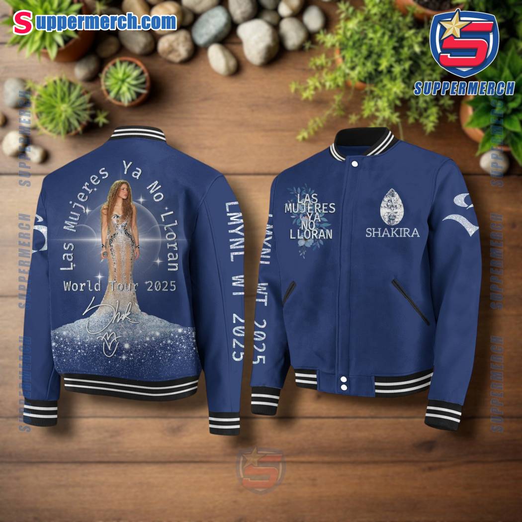 Shakira Las Mujeres Ya No Lloran World Tour 2025 Baseball Jacket hLqeJt3