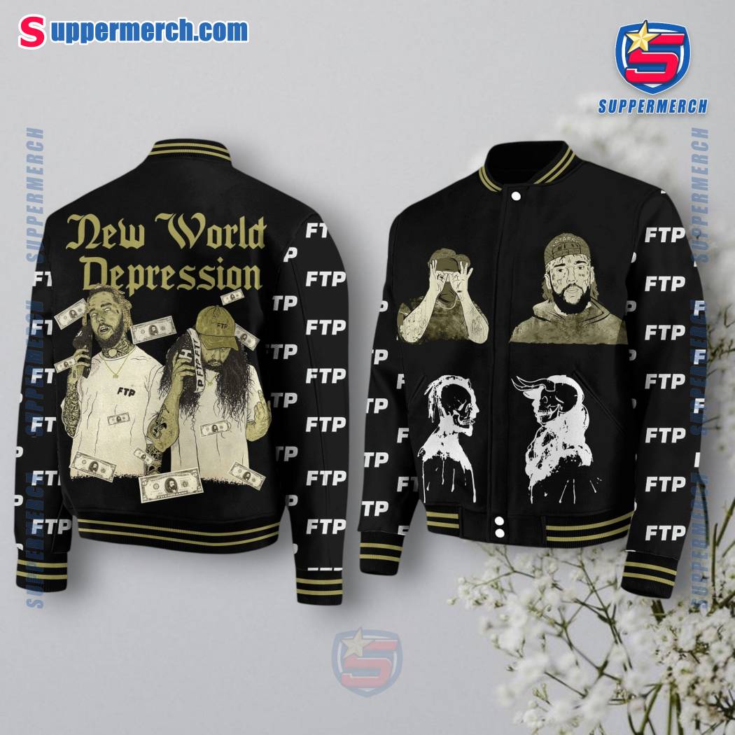 Suicideboys FTP New World Depression Baseball Jacket ZPeAOVs