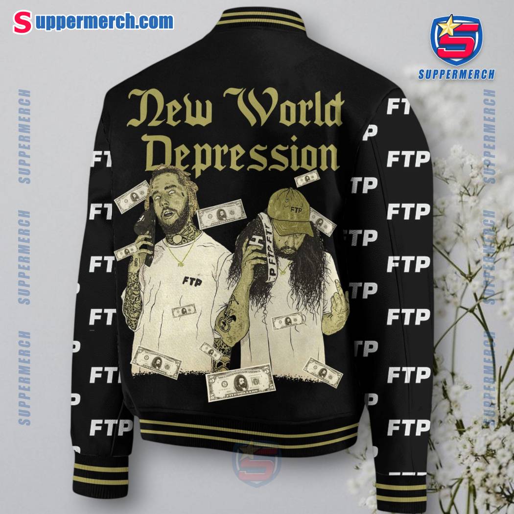 Suicideboys FTP New World Depression Baseball Jacket-b OHaqEeU