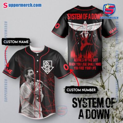 System Of A Down Aerials Personalized Baseball Jersey o9PmsYh