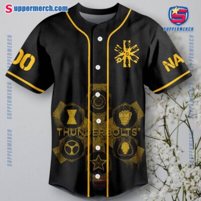 Thunderbolts Earth's Mightiest Personalized Baseball Jersey-a C7YVq0U