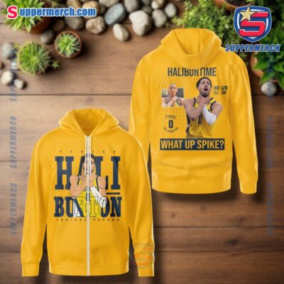 Tyrese Haliburton Indiana Pacers It's Haliburtime What Up Spike T-shirt, Hoodie-a XzqfvgM
