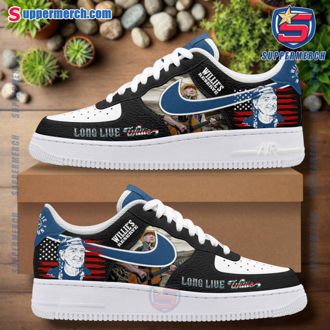 Willie Nelson Willie's Reserve Long Live Willie Air Force Shoes M4kIroA