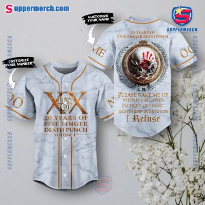 XX 20 Years Of Five Finger Death Punch Volume 1 Personalized Baseball Jersey qu7dER4