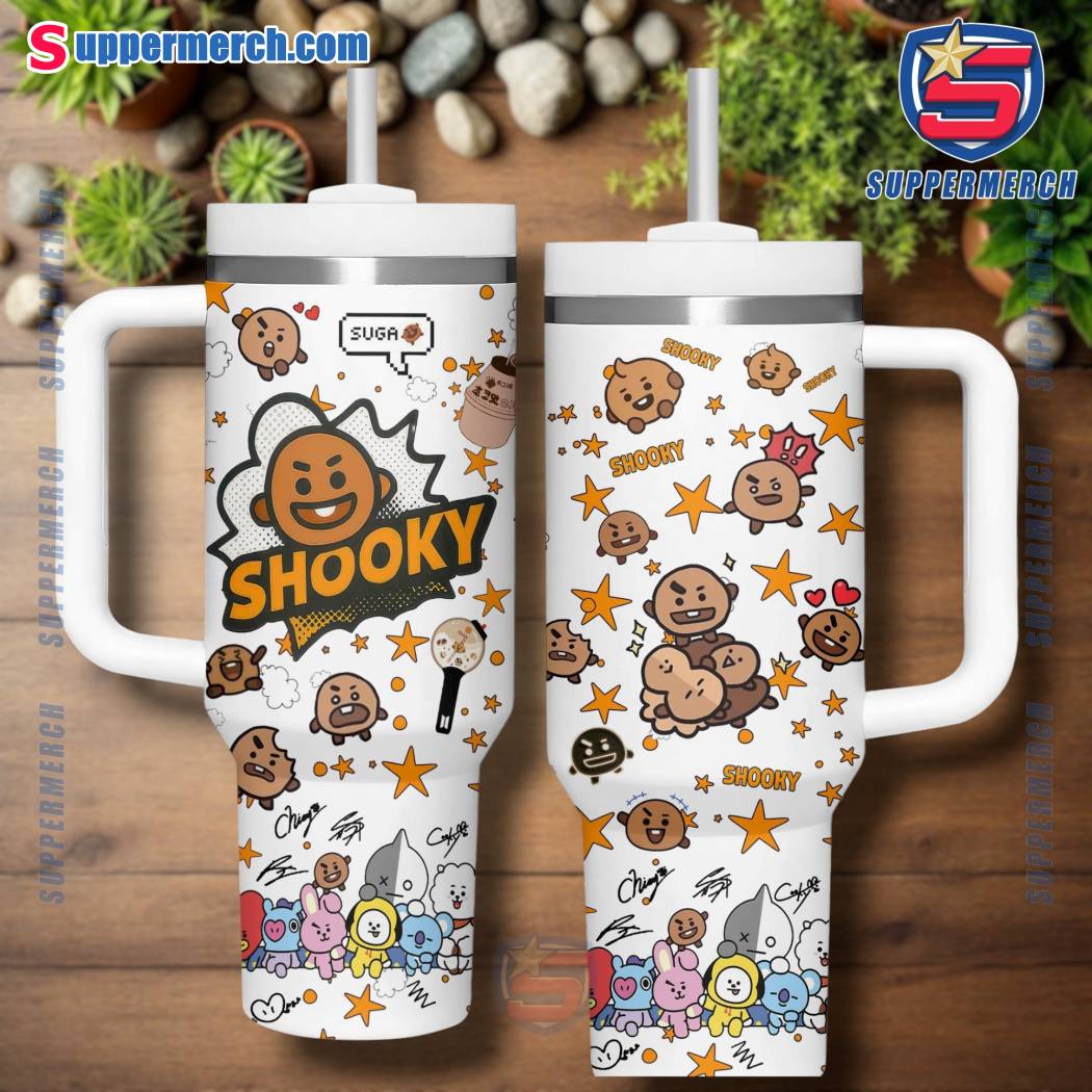 BTS BT21 Characters 40oz Tumbler With Handle-8 TMWDhrz