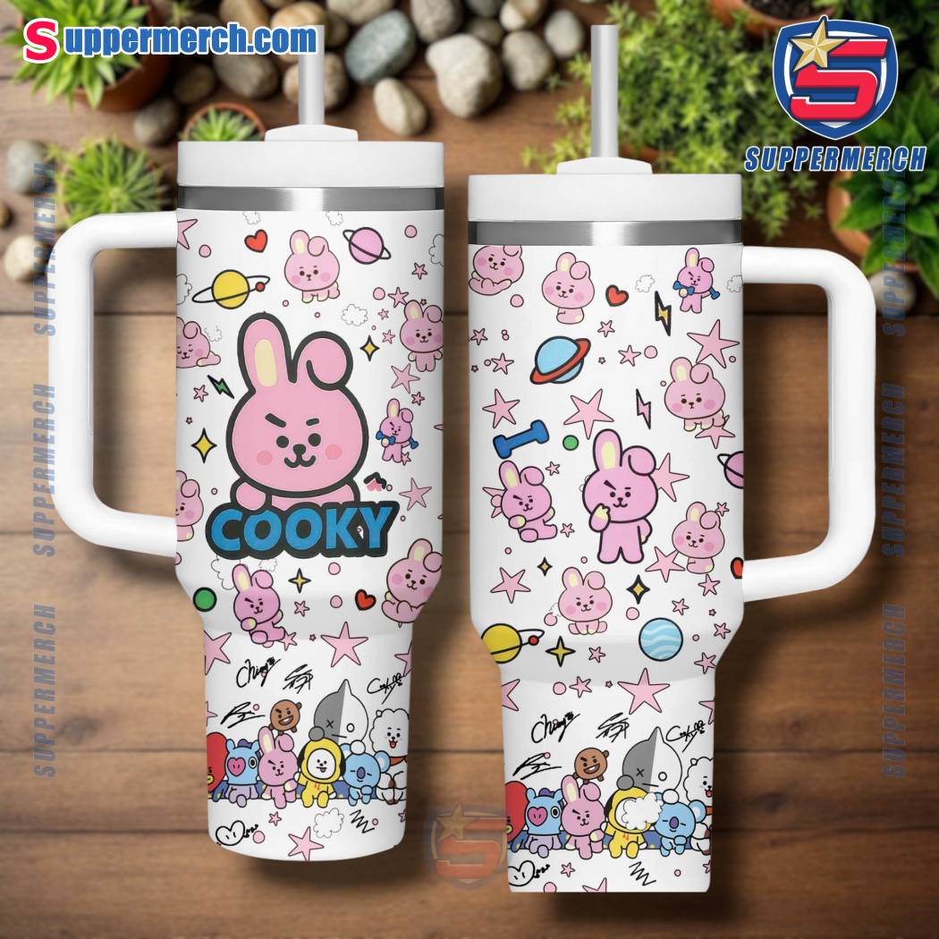 BTS BT21 Characters 40oz Tumbler With Handle-c JotuiqR