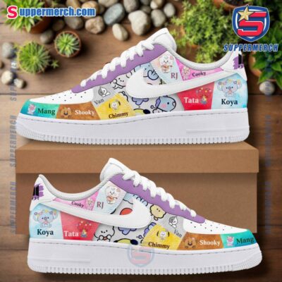 BTS BT21 Collection Air Force Shoes LeEawFo