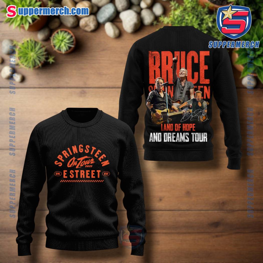 Bruce Springsteen E Street Band On Tour 2025 Land Of Hope And Dreams Tour T-shirt, Hoodie-a RMLWOha