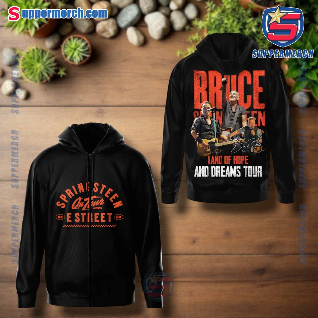 Bruce Springsteen E Street Band On Tour 2025 Land Of Hope And Dreams Tour T-shirt, Hoodie-c IYnaUNP