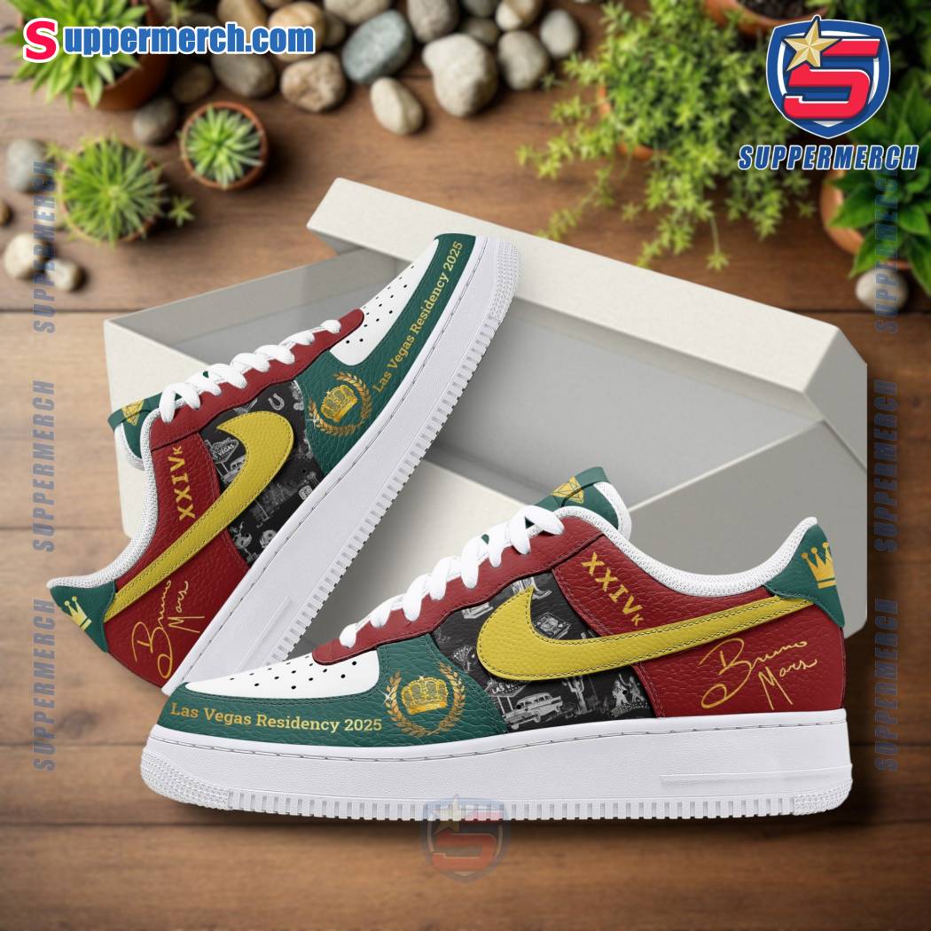 Bruno Mars Las Vegas Residency 2025 Air Force Shoes-b 0LiwObu