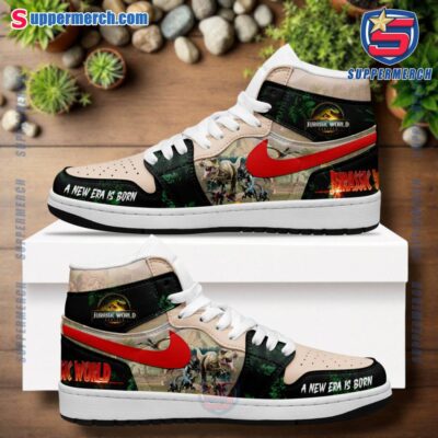 Jurassic World A New Era Is Born Air Jordan High Top Shoes mwLXMk8
