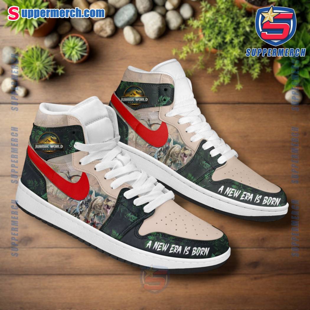 Jurassic World A New Era Is Born Air Jordan High Top Shoes-a CZT9QqH