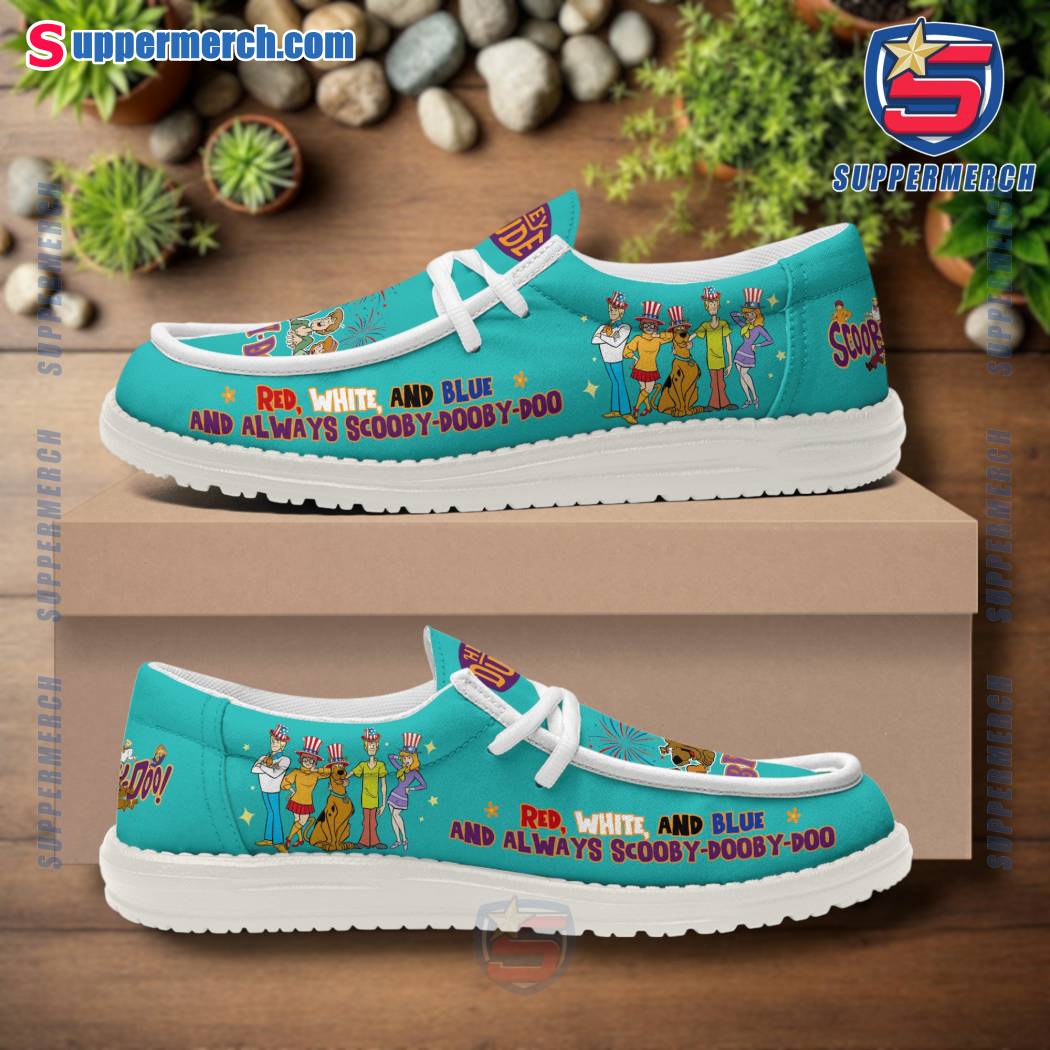 Red White And Blue And Always Scooby-dooby-doo Loafer Shoes-a RwMLQ2F