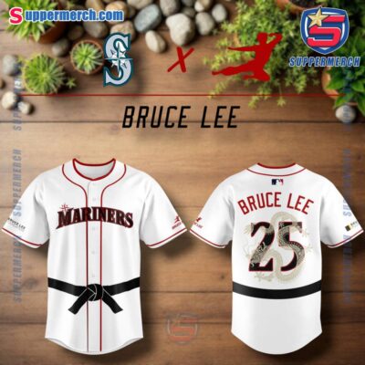 Seattle Mariners X Bruce Lee 2025 Baseball Jersey l2N3Rx1