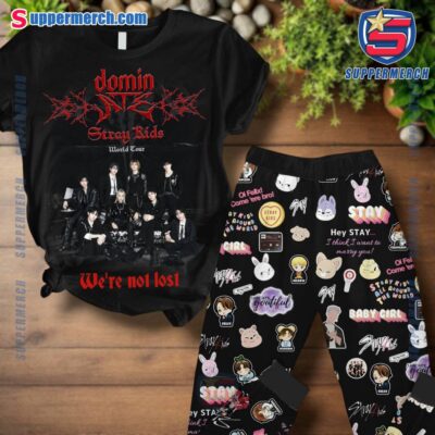Stray Kids Dominate World Tour 2025 We're Not Lost Pajamas Set fxYkVOW