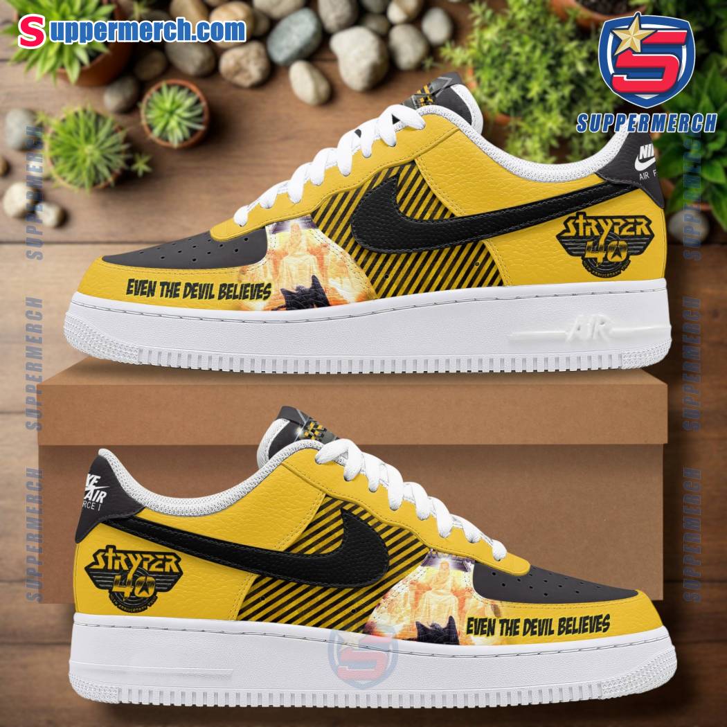 Stryper 40th Anniversary Even The Devil Believes Air Force Shoes TcaImZk