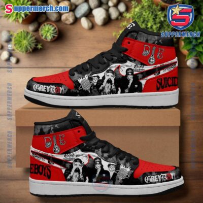 Suicideboys Greyday 2025 Die Black Red Air Jordan High Top Shoes Mr0sja9