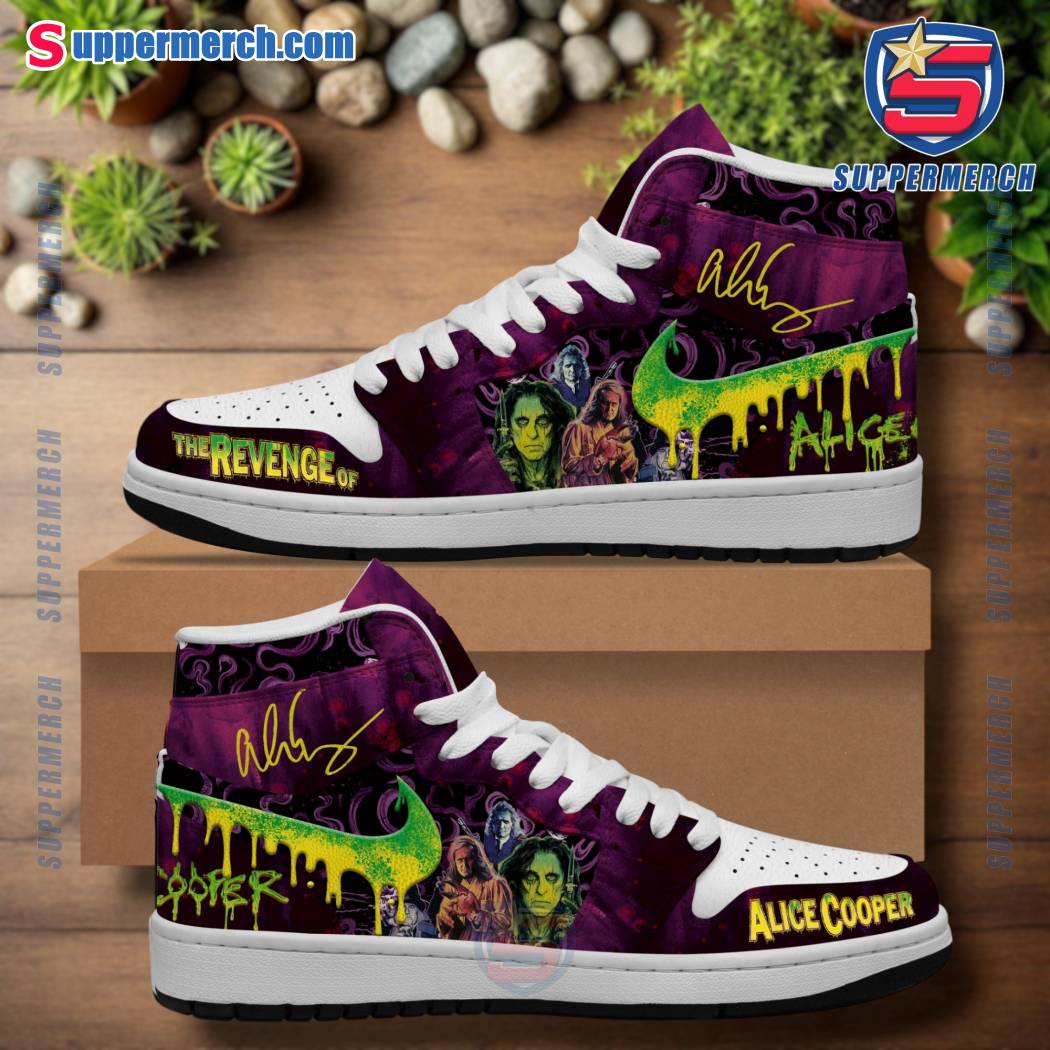 The Revenge Of Alice Cooper Signature Air Jordan High Top Shoes 0itp9uj