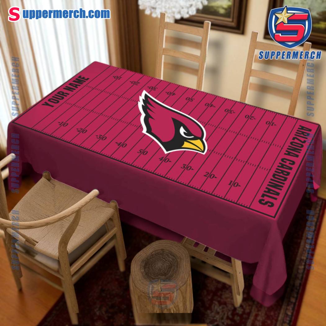 Arizona Cardinals Field Personalized Tablecloth RIE3CSj