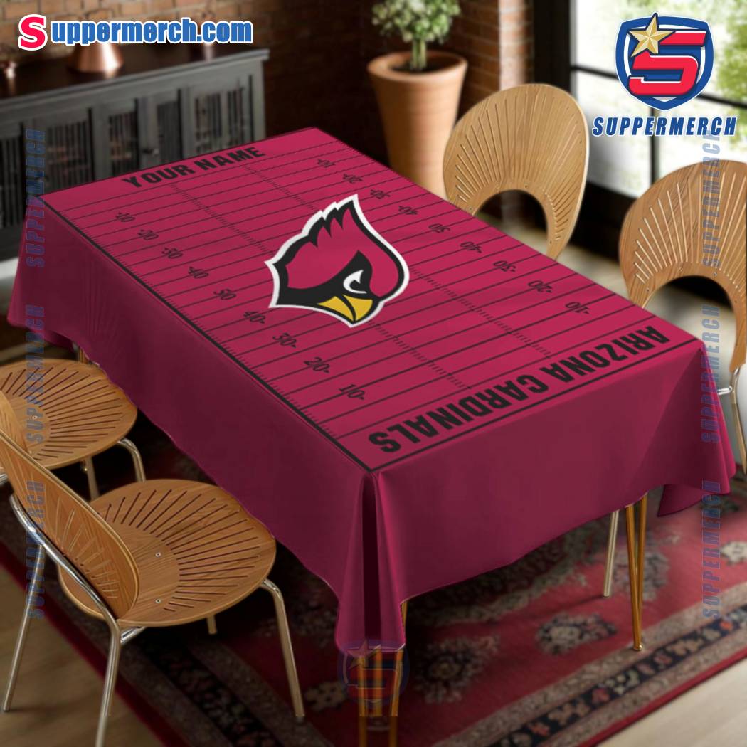 Arizona Cardinals Field Personalized Tablecloth-a y3wC6lO