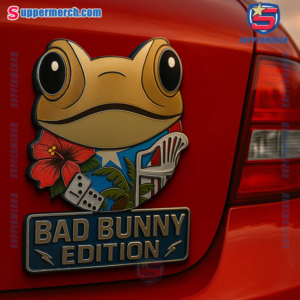 Bad Bunny Edition Laser Engraved Car Badge 653WcEY