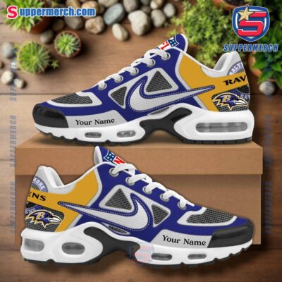 Baltimore Ravens NFL Team Personalized TN Sport Shoes QSU5HCj