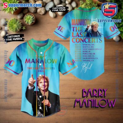 Barry Manilow The Last Concerts 2025 Personalized Baseball Jersey ENncYgI