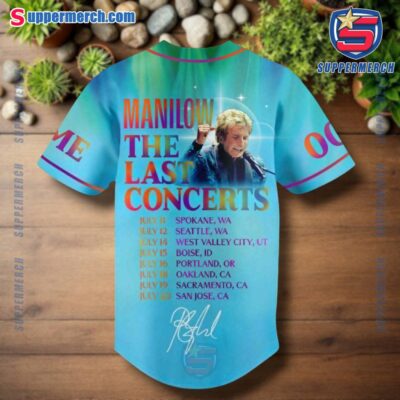 Barry Manilow The Last Concerts 2025 Personalized Baseball Jersey-a UJovAp4