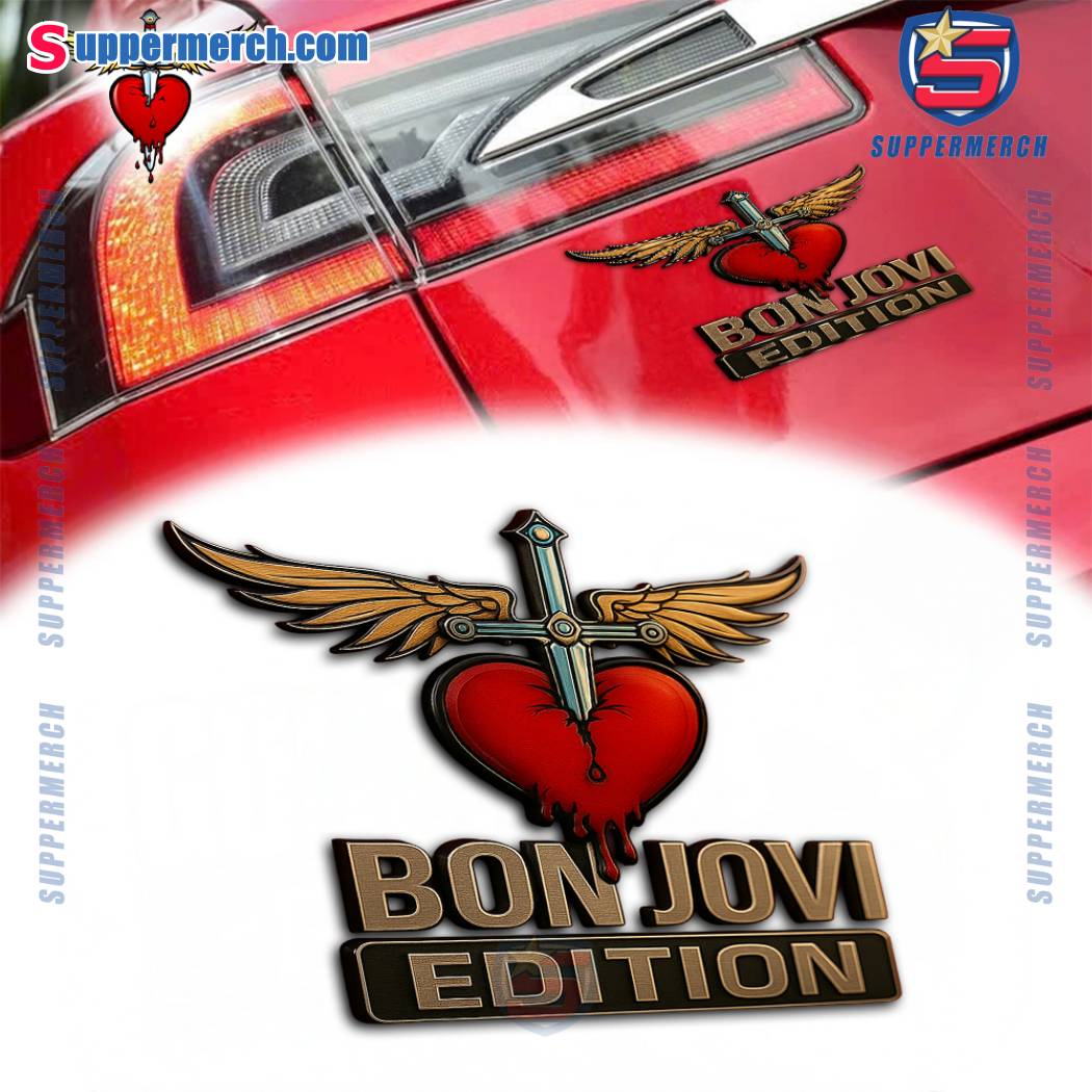 Bon Jovi Edition Laser Engraved Car Badge-a sL6X2eS