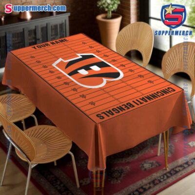 Cincinnati Bengals Field Personalized Tablecloth-a 72Sglti