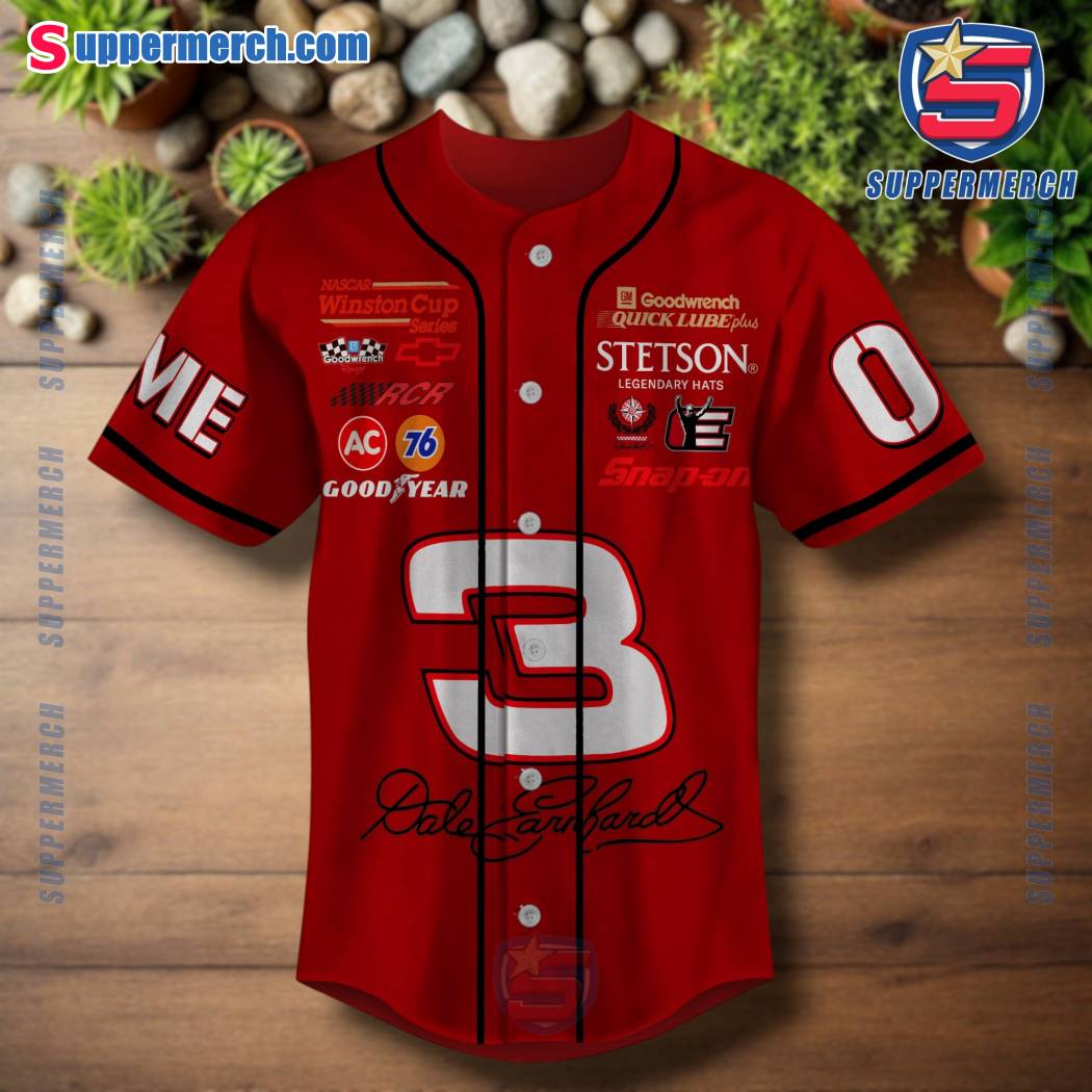 Dale Earnhardt Nascar Raise Hell Praise Dale The Intimidator Personalized Baseball Jersey-a xDYr9Bl