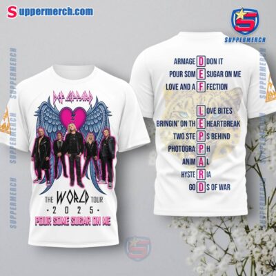 Def Leppard The World Tour 2025 T-shirt, Hoodie AFTrNm3