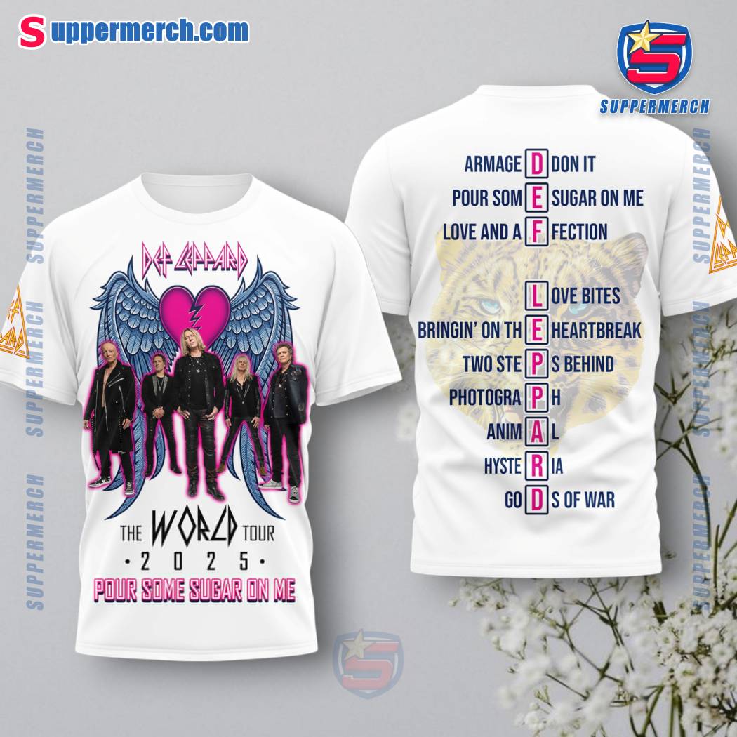 Def Leppard The World Tour 2025 T-shirt, Hoodie AFTrNm3