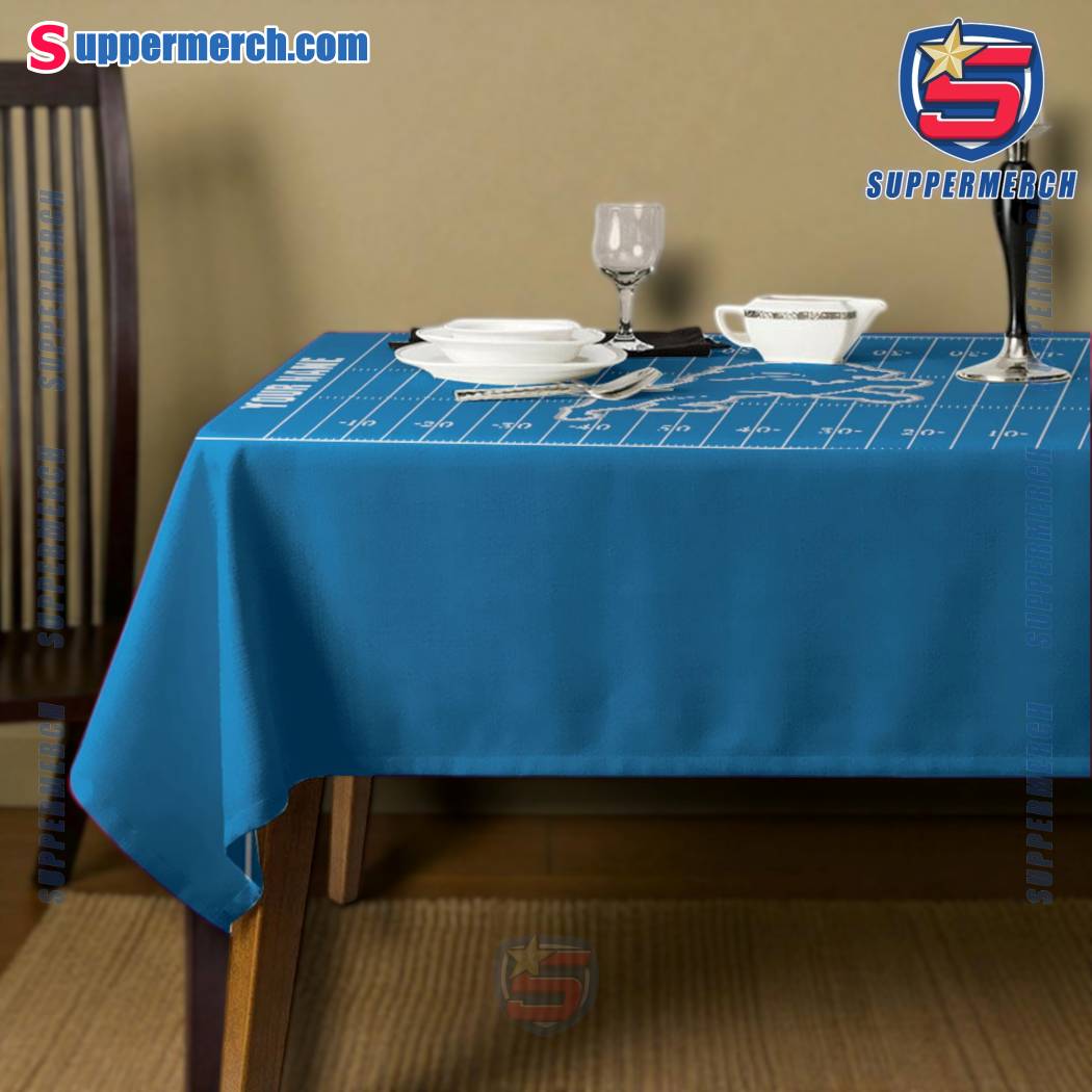 Detroit Lions Field Personalized Tablecloth-b rEeNp2l