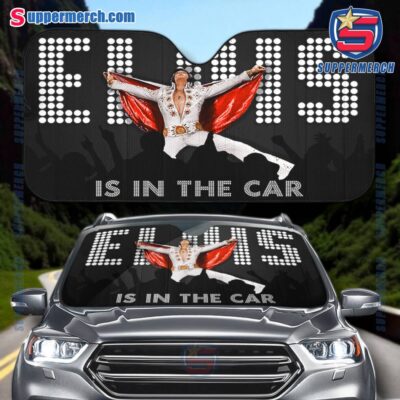 Elvis Is In The Car Auto Sun Shade vHcsfIW