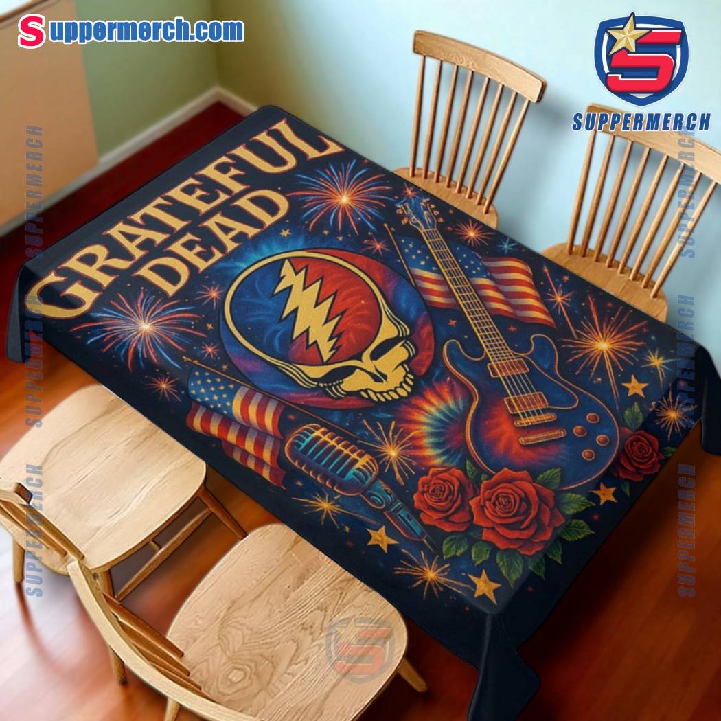 Grateful Dead 4th Of July Tablecloth-c dGX2rJv