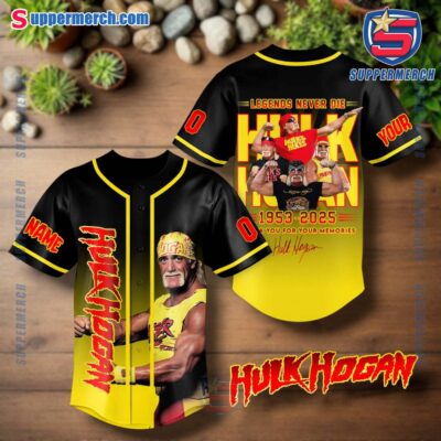 Hulk Hogan Legends Never Die 1953-2025 Personalized Baseball Jersey 6Lh9Qft