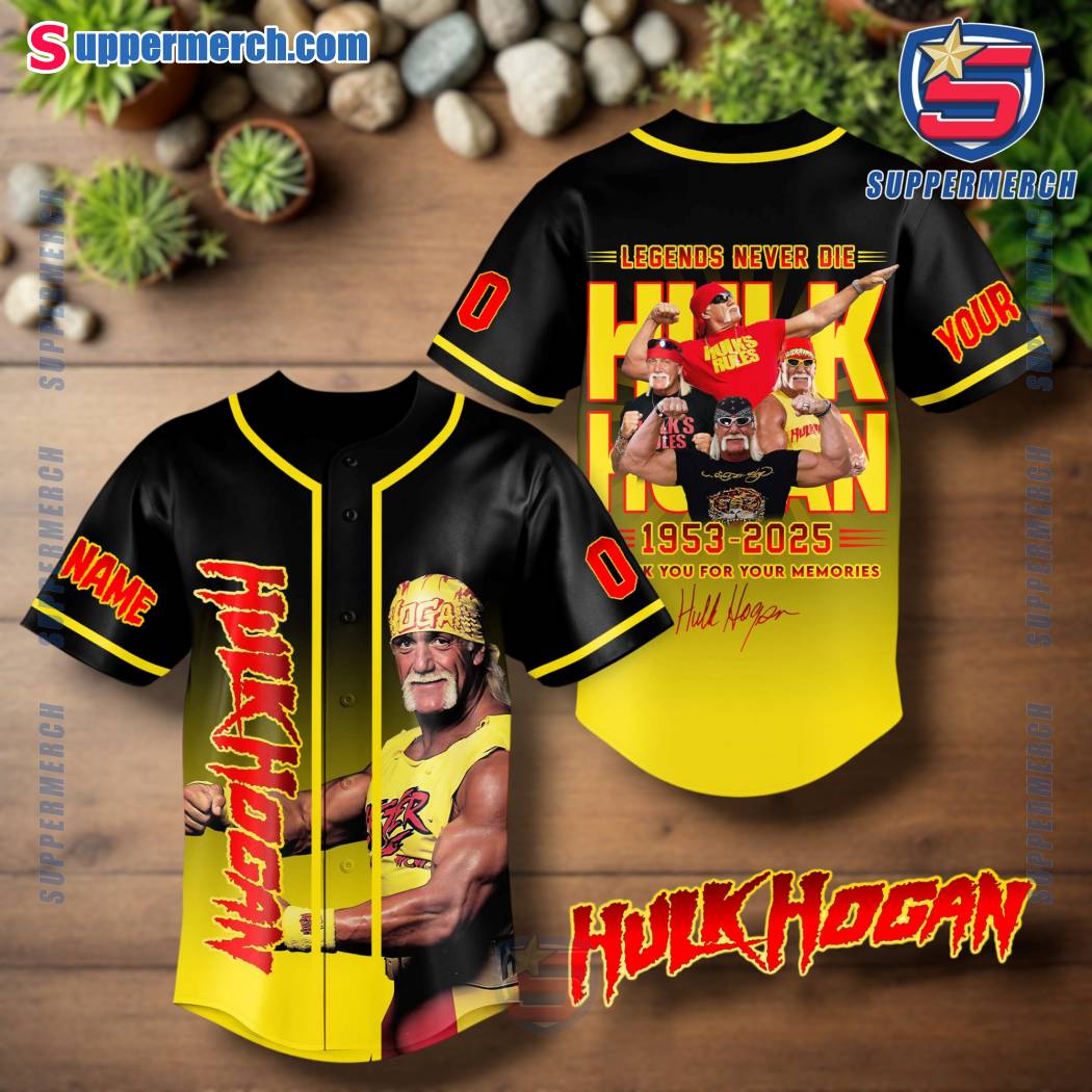 Hulk Hogan Legends Never Die 1953-2025 Personalized Baseball Jersey 6Lh9Qft