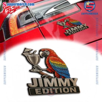 Jimmy Buffett Edition Laser Engraved Car Badge-a cvuVWXL